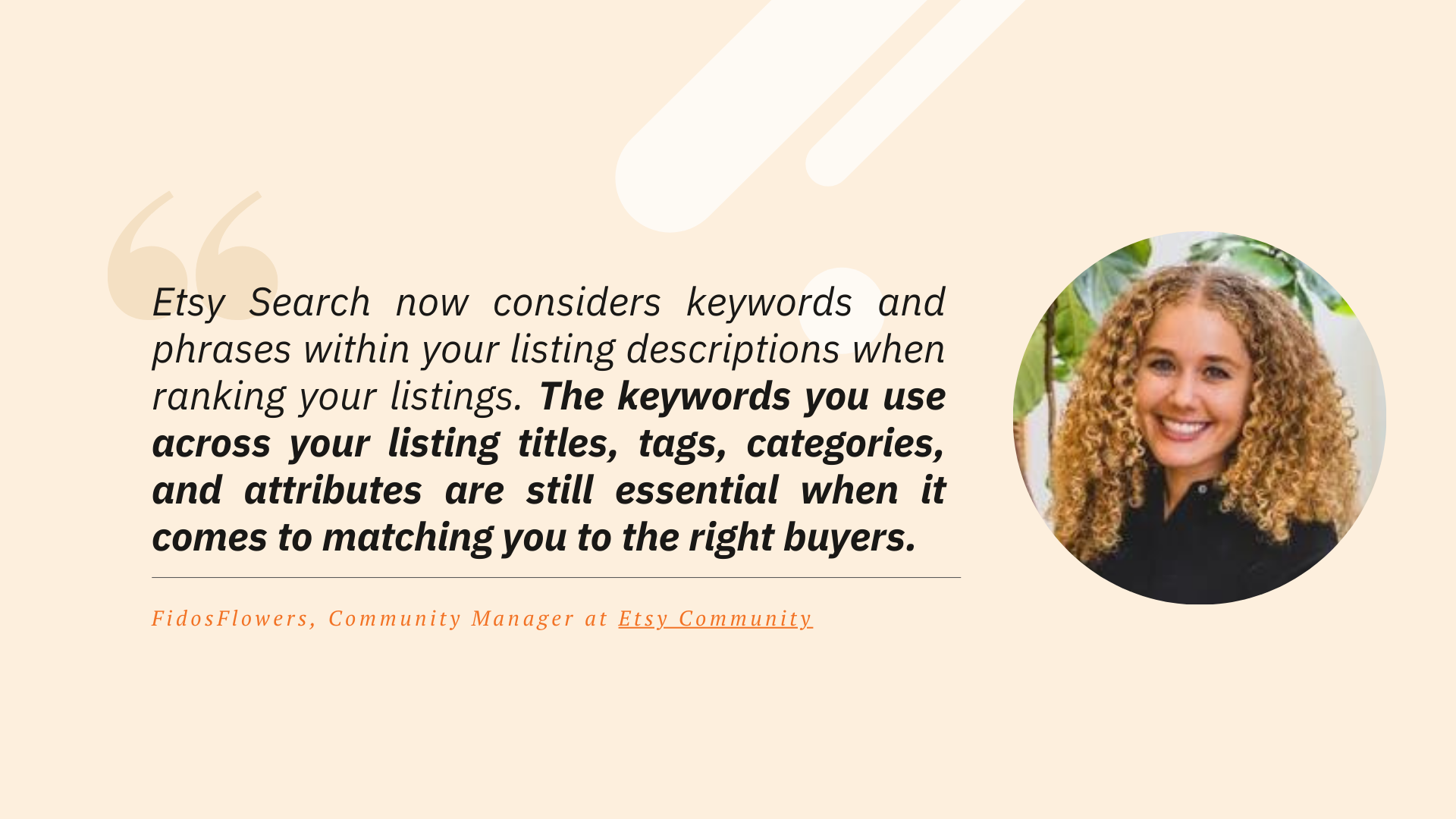 How Keywords Work in Etsy Search